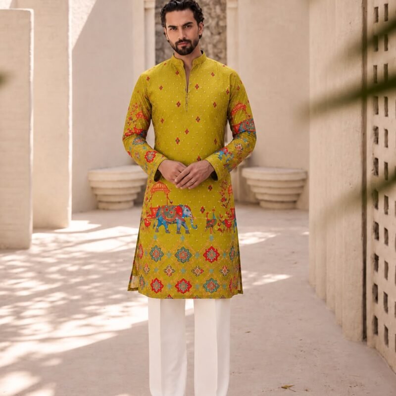 mustard-yellow-handloom-style-printed-kurta
